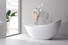 KingKonree acrylic clawfoot bathtub ODM for family decoration