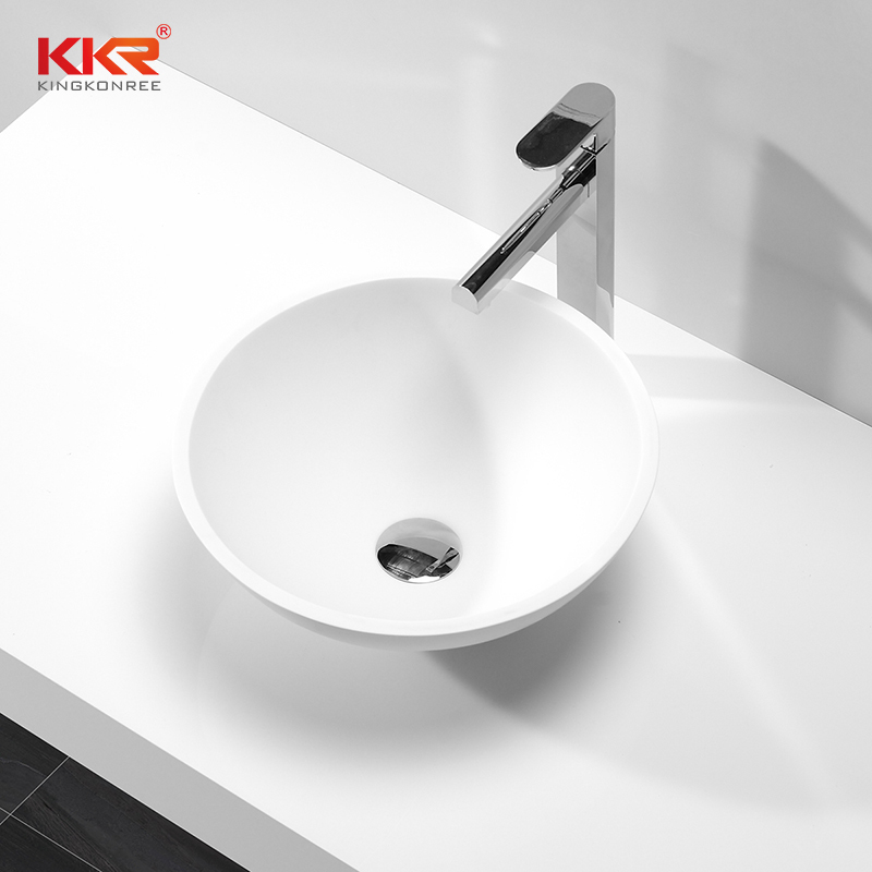 Small Size Round Solid Surface Wash Basin KKR-1500