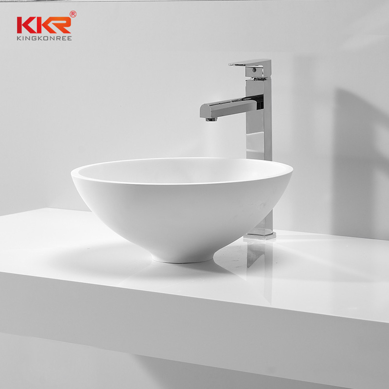 Small Size Round Solid Surface Wash Basin KKR-1500