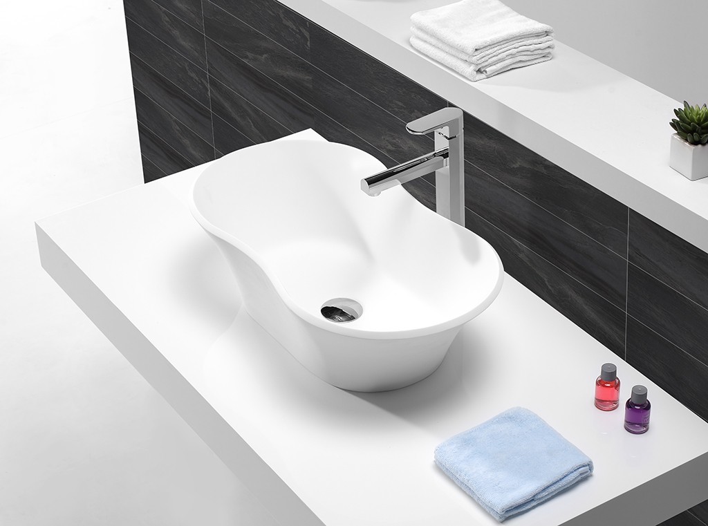 sanitary oval above counter basin solid KingKonree company