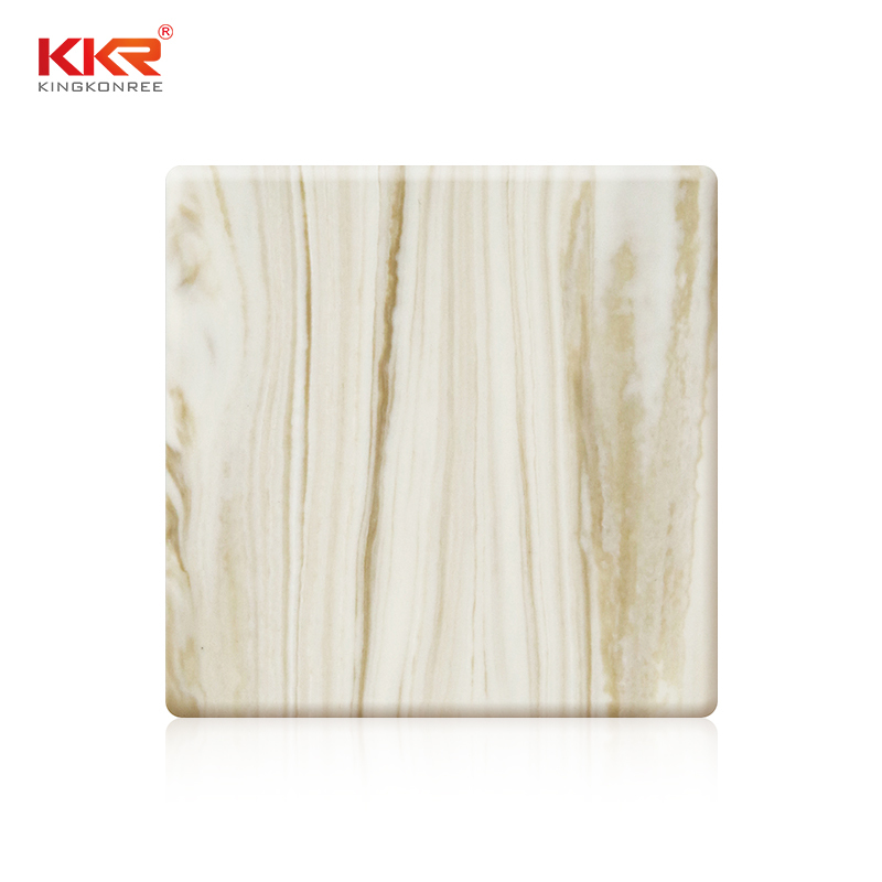 Artificial Stone Acrylic Solid Surface With Texture Pattern KKR-M8852