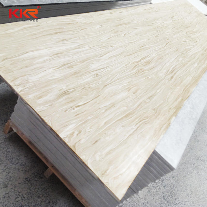 Artificial Stone Acrylic Solid Surface With Texture Pattern KKR-M8852