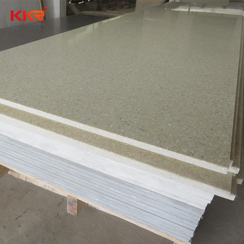 Hot Sales Sand Color Modified Acrylic Solid Surface Sheet KKR-M1610