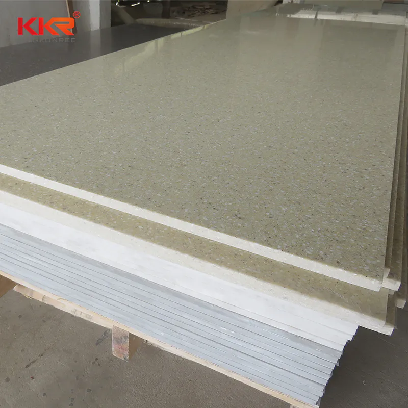 Hot Sales Sand Color Modified Acrylic Solid Surface Sheet KKR-M1610