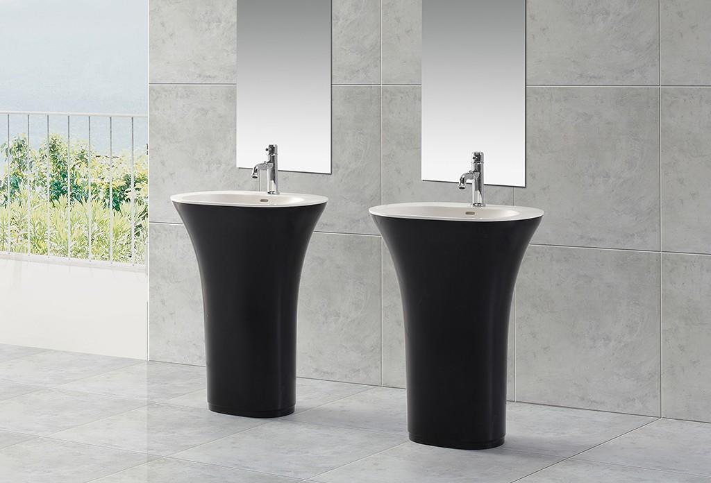 Wholesale white bathroom free standing basins unique KingKonree Brand