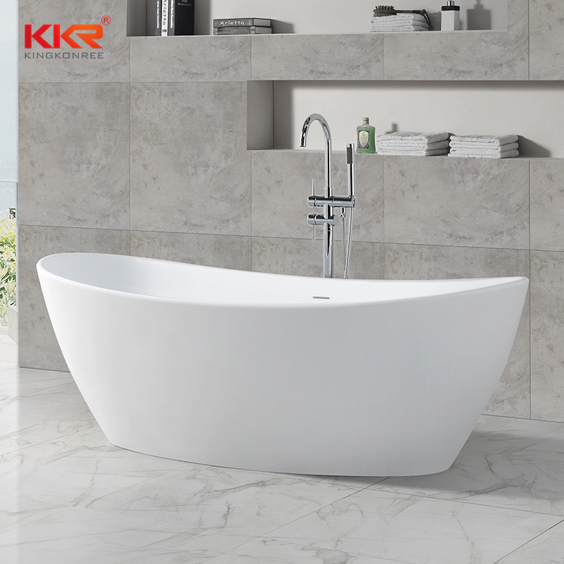 KingKonree solid surface freestanding bathtub