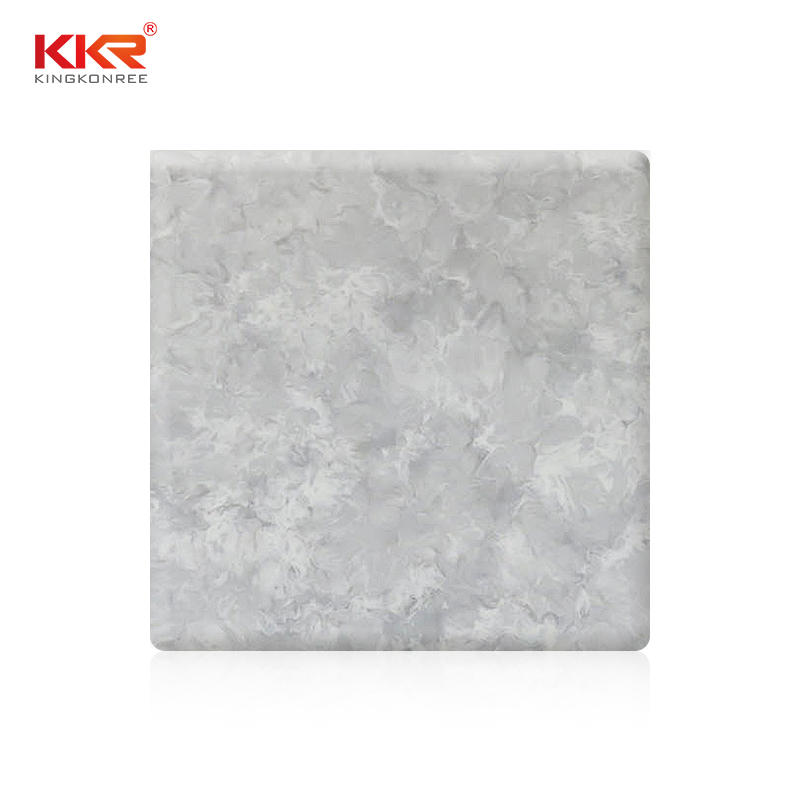 96 Inch Artificial Marble Texture Pattern Acrylic Solid Surface Sheets KKR-M8807