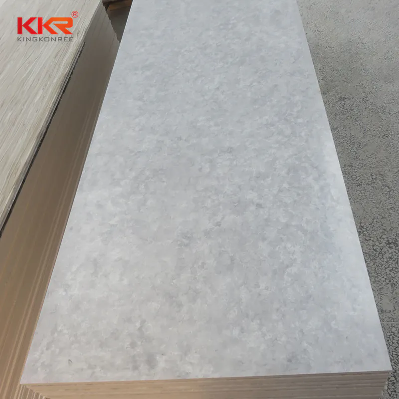 96 Inch Artificial Marble Texture Pattern Acrylic Solid Surface Sheets KKR-M8807