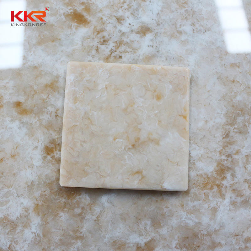 144 Inch Modified Acrylic Marble Texture Pattern Solid Surface Sheets KKR-M8802