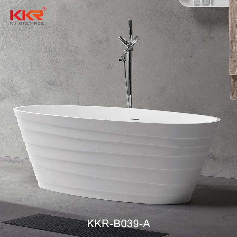 Small Size Acrylic Stone Resin Solid Surface Bathtub KKR-B039