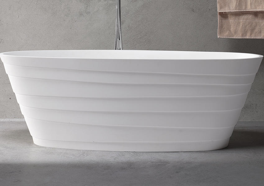 KingKonree Brand afrtificial furniture standing solid surface bathtub