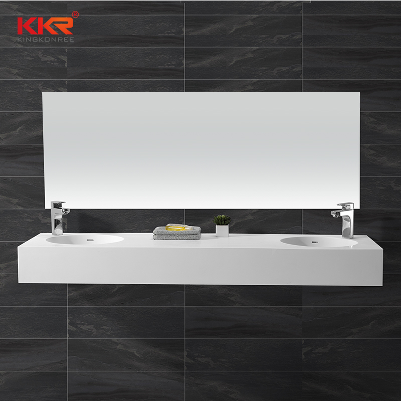 Hot Sales Artificial Marble Stone Resin Solid Surface Wall Mount Basin KKR-1272
