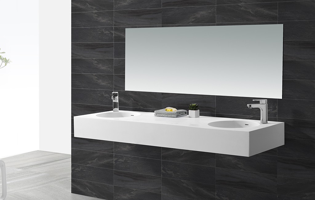 KingKonree rectangle wall mounted wash basin customized for home-1