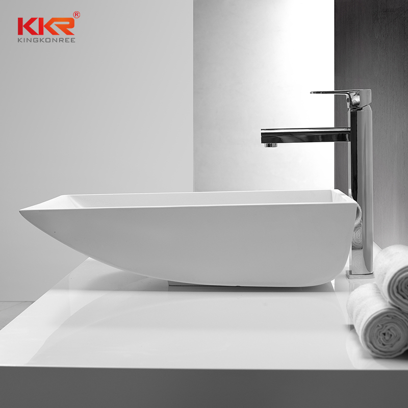 Hot Sale Polymarble Stone Resin Above Counter Wash Basin KKR-1314