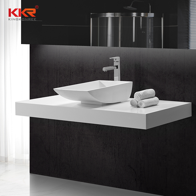 Hot Sale Polymarble Stone Resin Above Counter Wash Basin KKR-1314