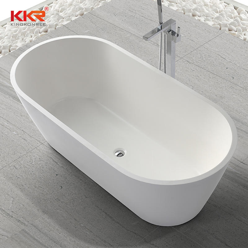1670mm Small Size Fashion Design Acrylic Solid Surface Bathtub KKR-B041