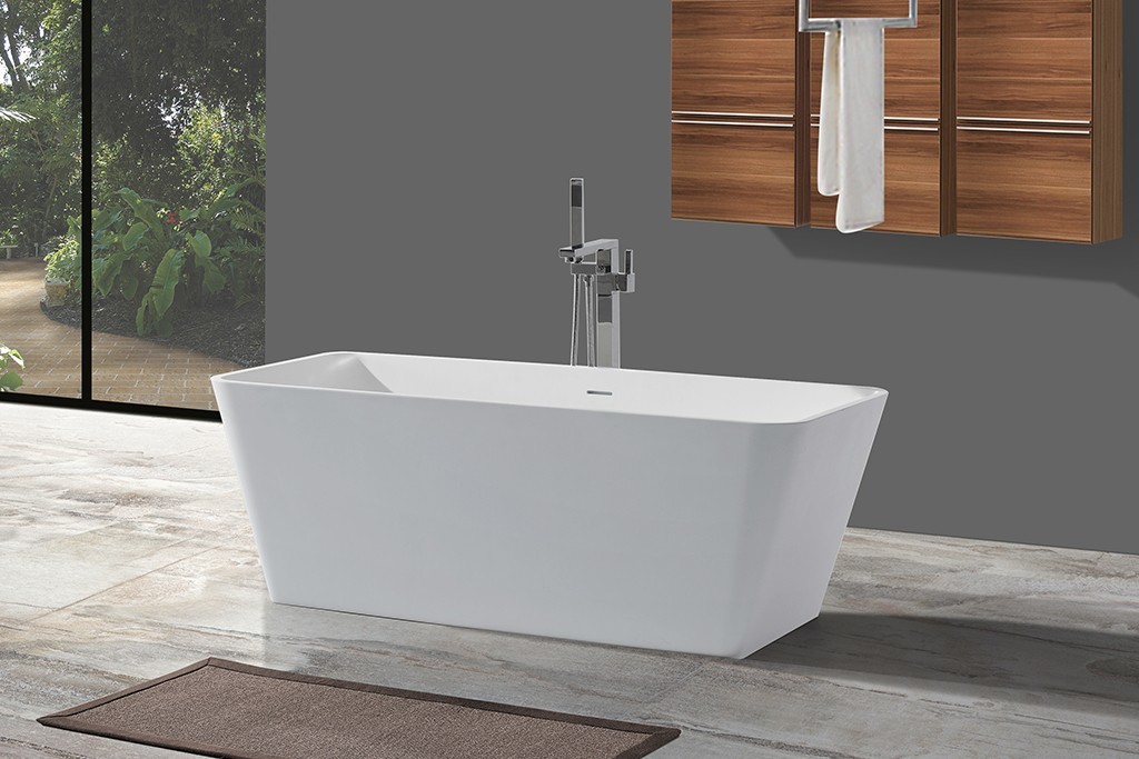 Solid Surface Freestanding Bathtub artificial tub solid surface bathtub manufacture