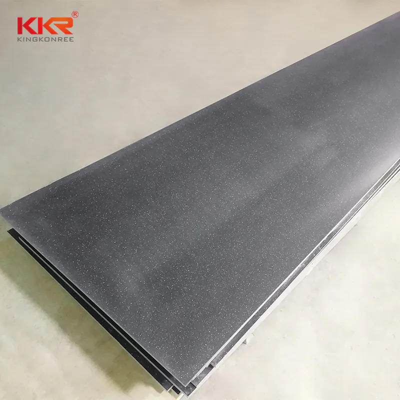 Small Sparkle Chips Artificial Marble Solid Surface Sheets KKR-M1673