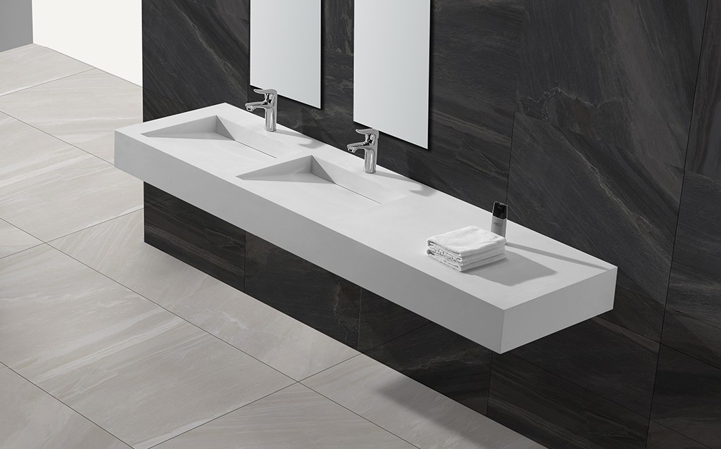 classic wall hung vanity basin supplier for hotel