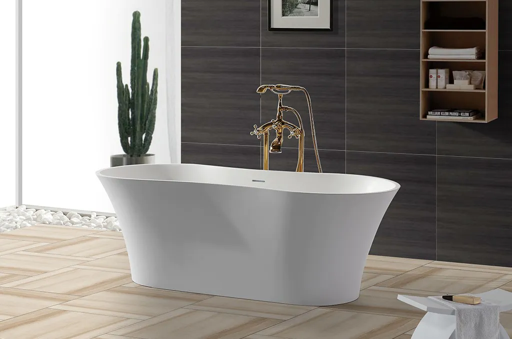 KingKonree Brand design Solid Surface Freestanding Bathtub 150cm supplier