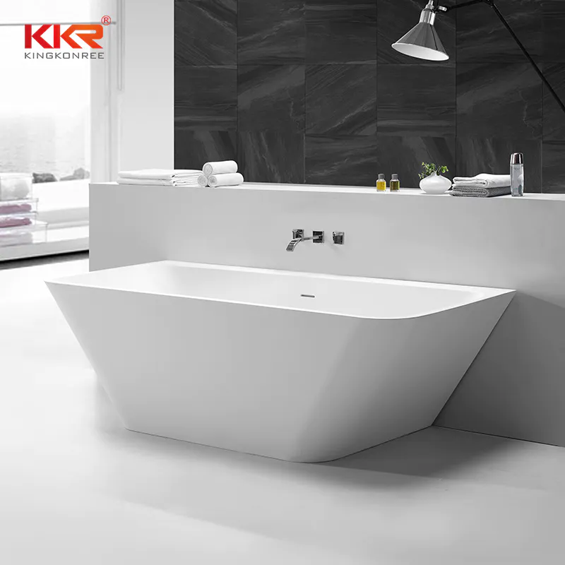 Against Wall Solid Surface Bathtub KKR-B053