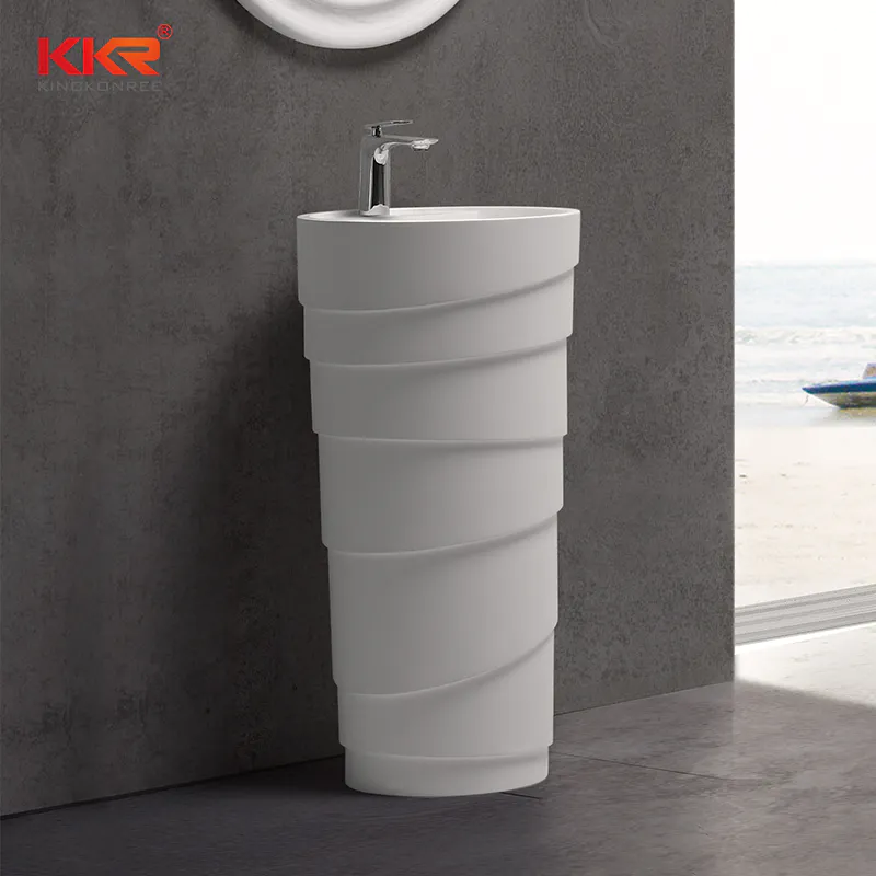 Diameter 450mm Round Design Freestanding Wash Basin KKR-1398-A