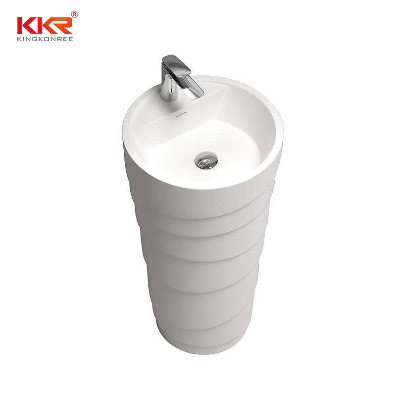 Diameter 450mm Round Design Freestanding Wash Basin KKR-1398-A