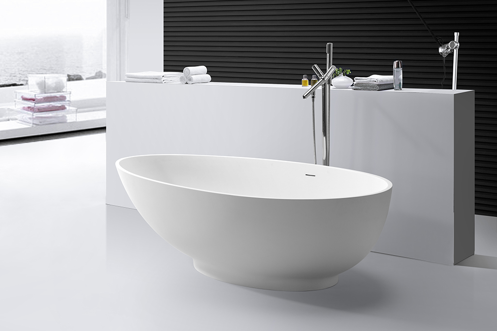 marble modern freestanding tub free design for bathroom-1