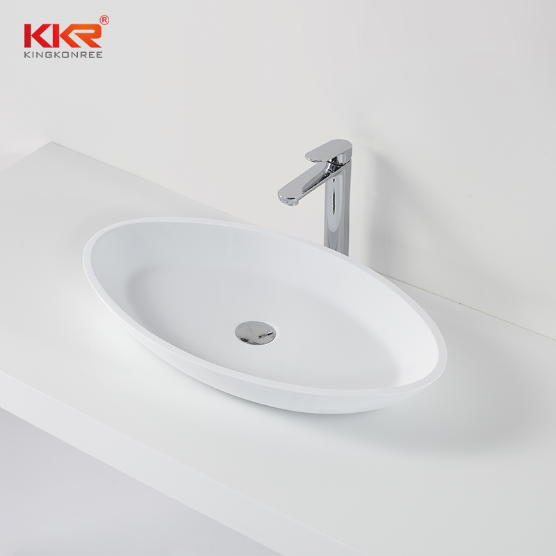 Acrylic Solid Surface Polymarble Above Counter Basin KKR-1305