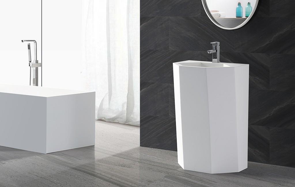 wasn bathroom free standing basins pedestal KingKonree company