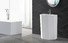 black freestanding pedestal sink supplier for hotel