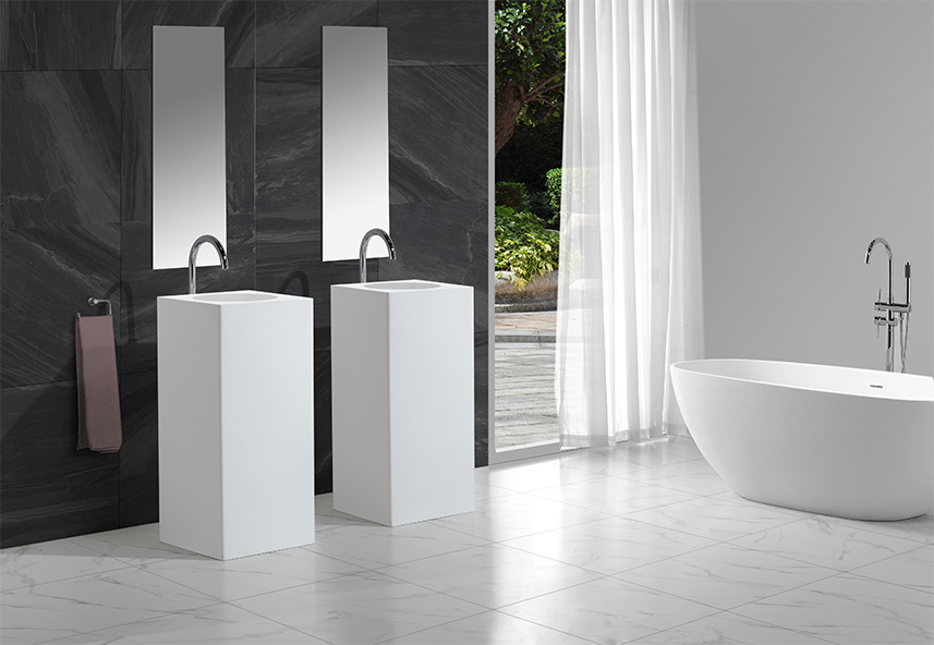 KingKonree rectangle free standing wash basin design for home-1