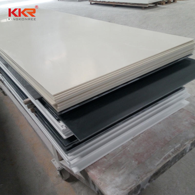 Bone White Color Modified Acrylic Solid Surface Sheets KKR-M1679