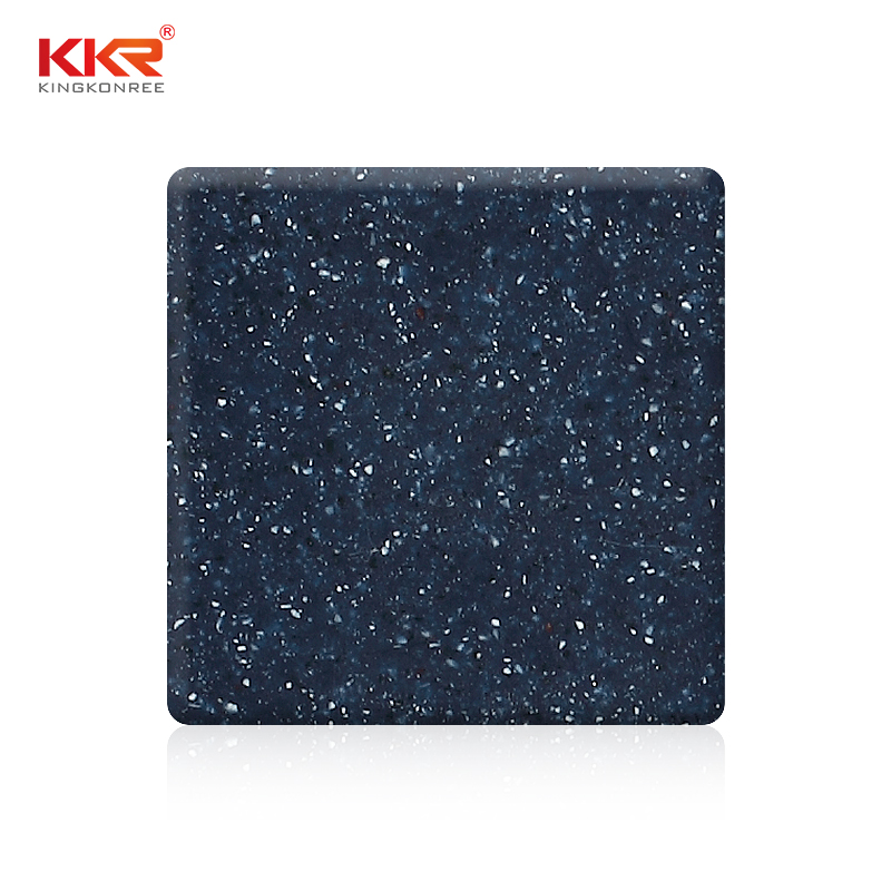 Blue Color White White Samll Chips Acrylic Solid Surface Sheets KKR-M1680