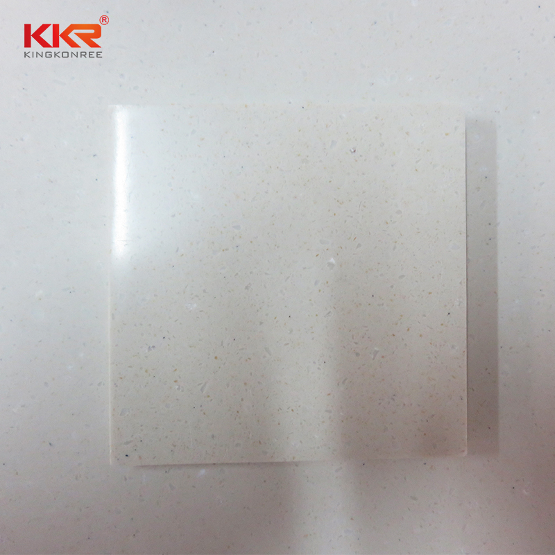 3050x760x6mm White Color White Chips Acrylic Solid Solid Surface Sheets KKR-M1681