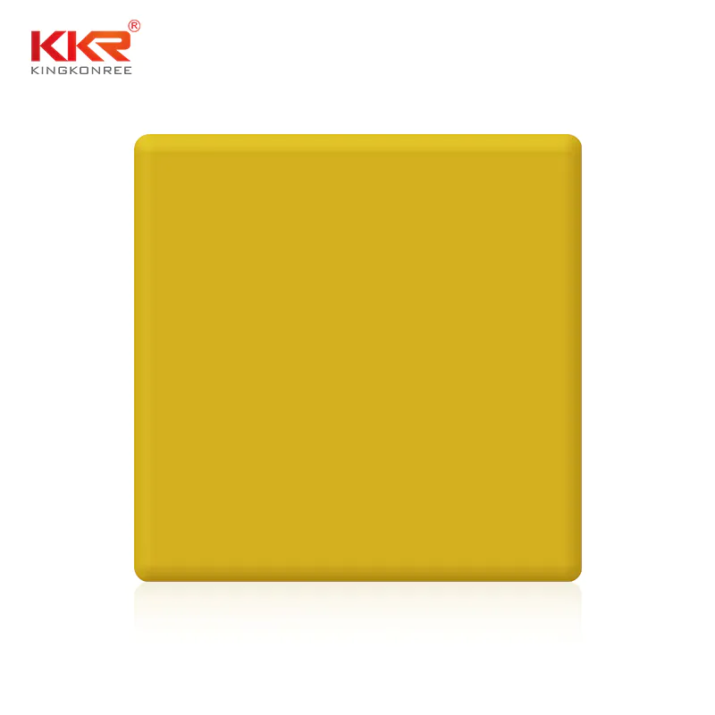3660mm Length Yellow Color Acrylic Solid Surface Sheet KKR-M1703