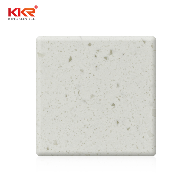 900mm Width White Color With Chips Acrylic Solid Surface Sheets KKR-M1815