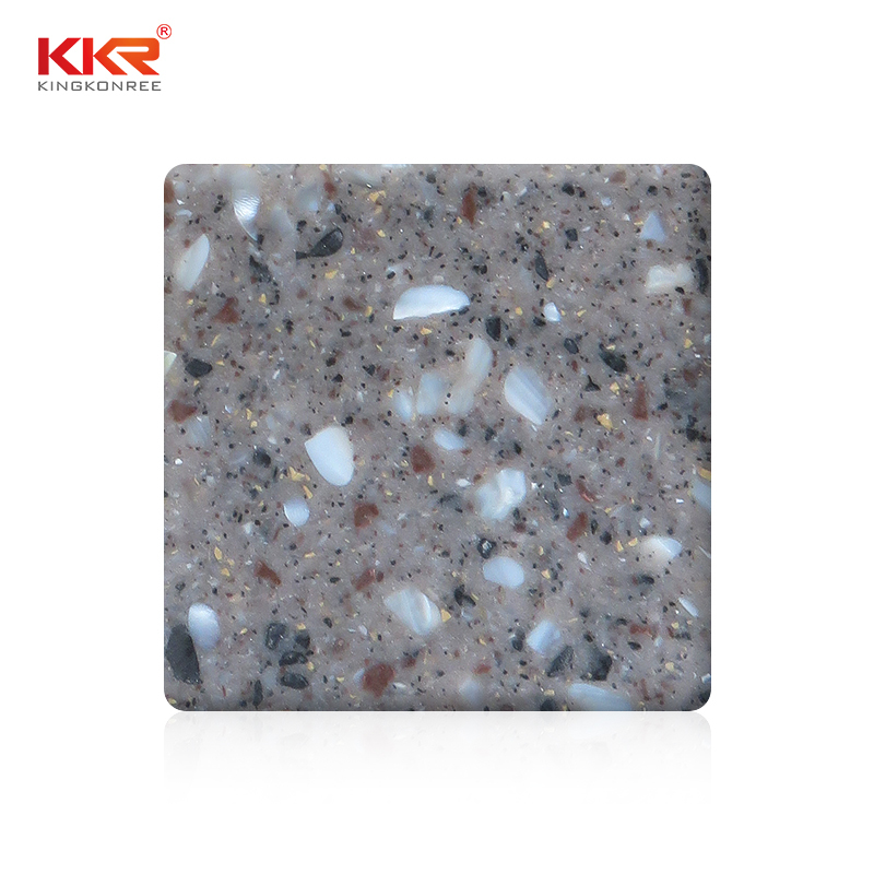 Modified Acrylic Solid Surface Sheet With Big Chips KKR-M1849