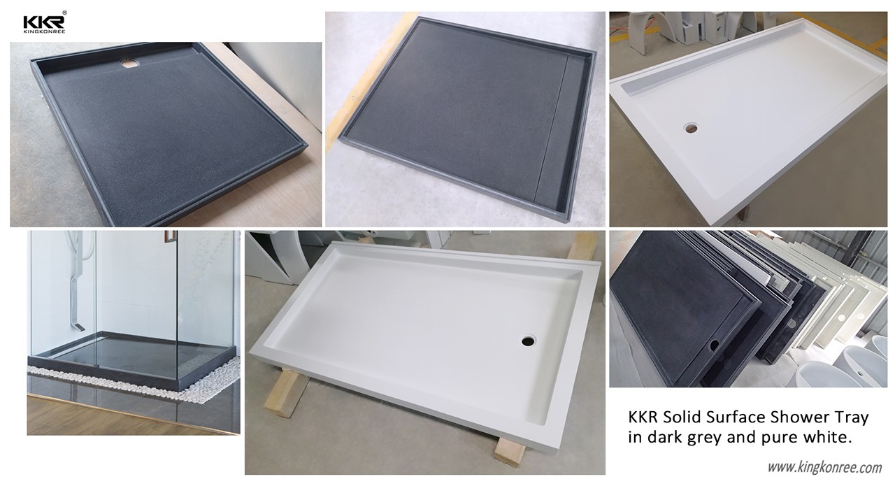 KingKonree polymarble 600mm shower tray on-sale for home-8