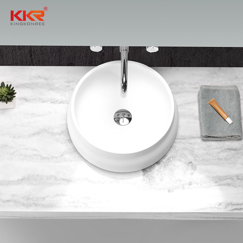 Round Solid Surface Wash Basin Made By High Quality Material KKR-1509