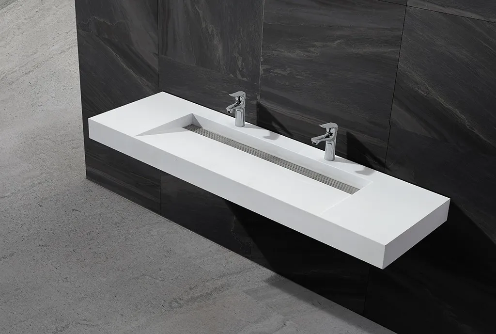 artificial wall hung cloakroom basin customized for toilet