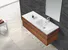 KingKonree acrylic double basin cabinet customized for toilet