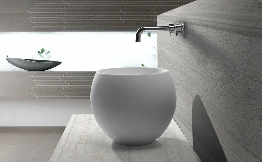 durable above counter basins design for restaurant