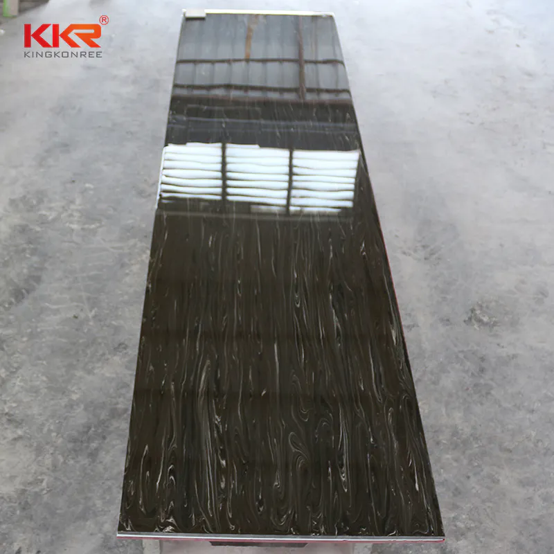 100% Pure Acrylic Solid Surface Sheets With Texture Marble Pattern KKR-M8821
