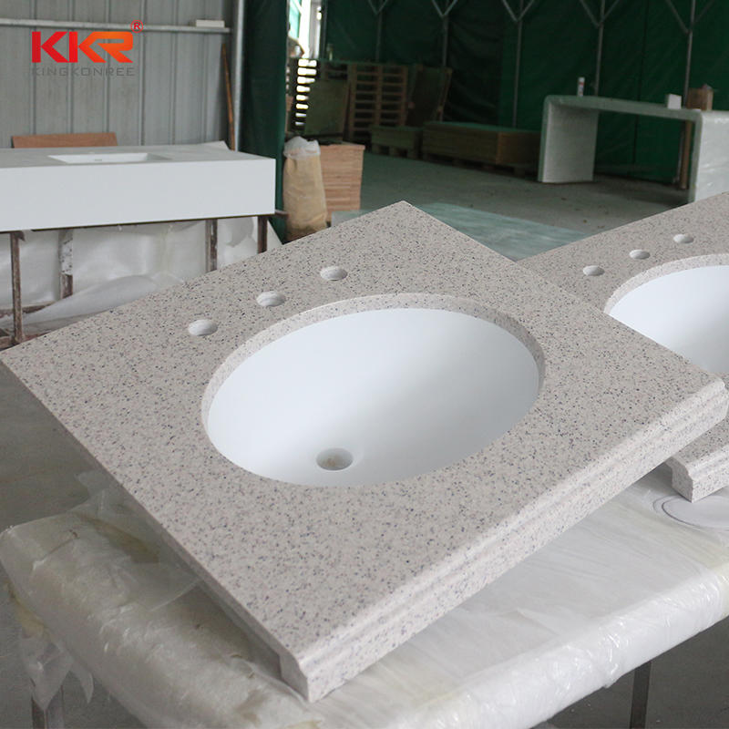 Acrylic Countertops Supplier Solid, Solid Surface Vanity Top With Integrated Sink