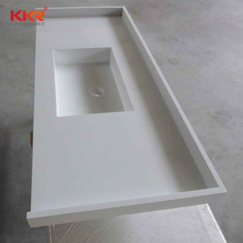 Royal White Acrylic Soid Surface Vanity Tops KKR-VT03