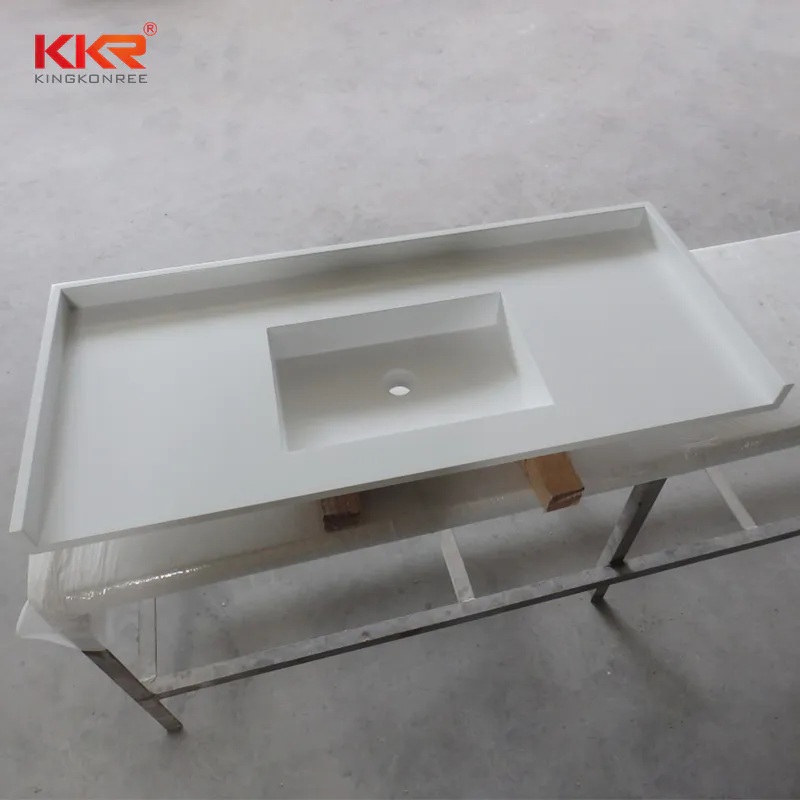 Royal White Acrylic Soid Surface Vanity Tops KKR-VT03