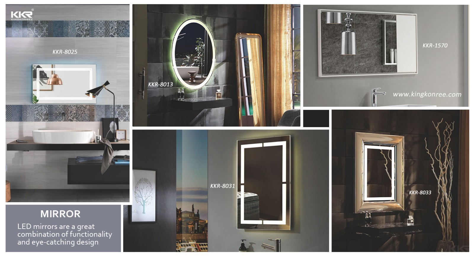 artificial washroom mirrors high-end for home