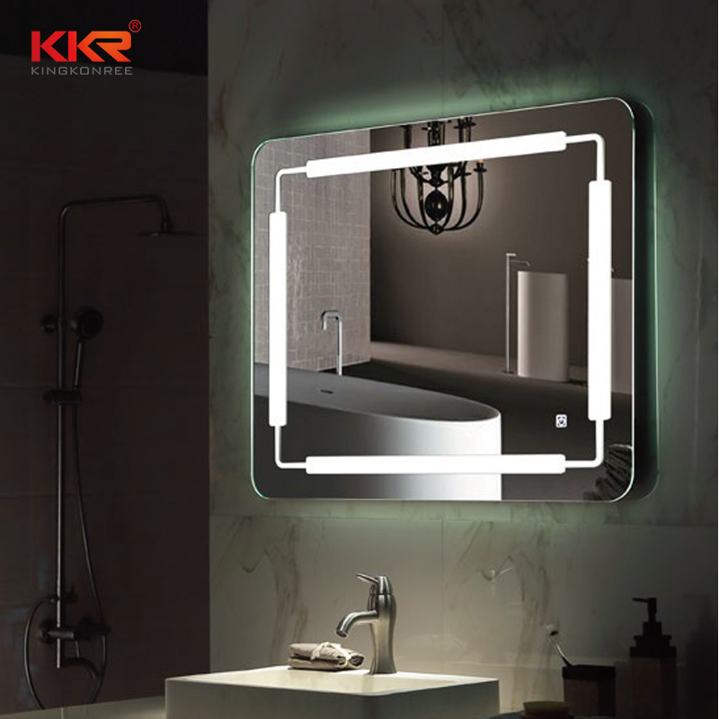 High-end Solid Surface Articial Stone Bathroom Mirror KKR-8019