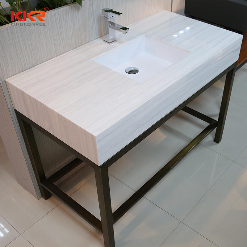 Custom Solid Stone Countertops, Bathroom Countertops With Undermount Sinks